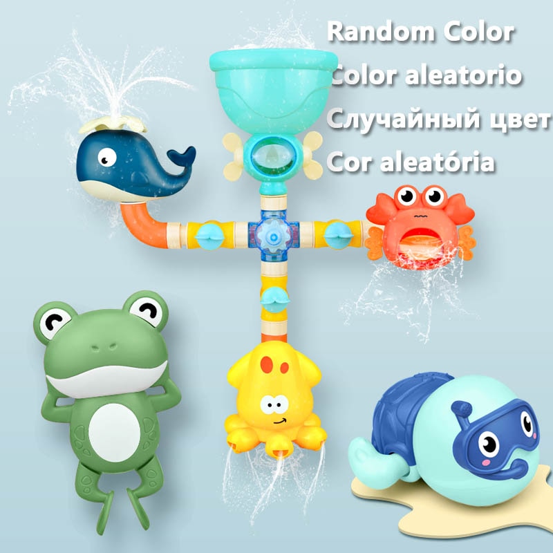 Baby Bath Toys Waterwheel Spray Set for Engaging Play