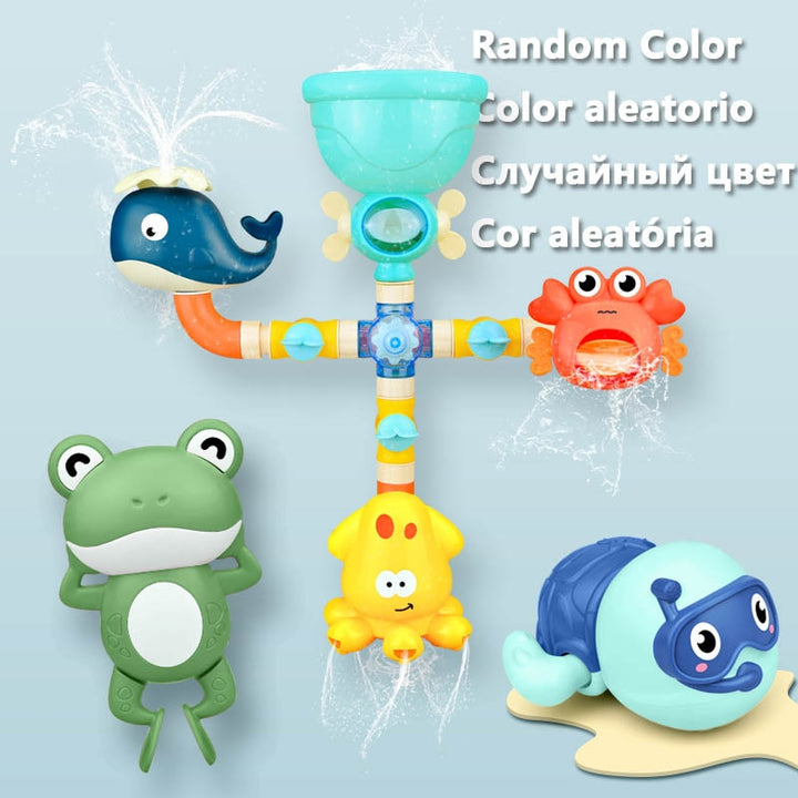 Baby Bath Toys Waterwheel Spray Set for Engaging Play
