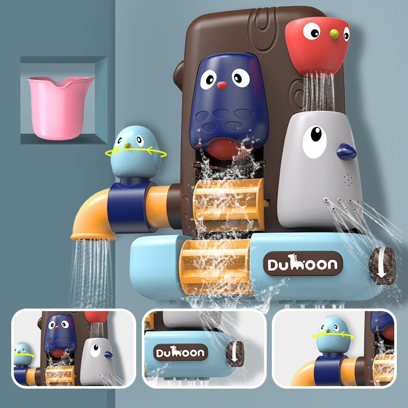 Elephant Bath Toy Set for Interactive Water Play Fun