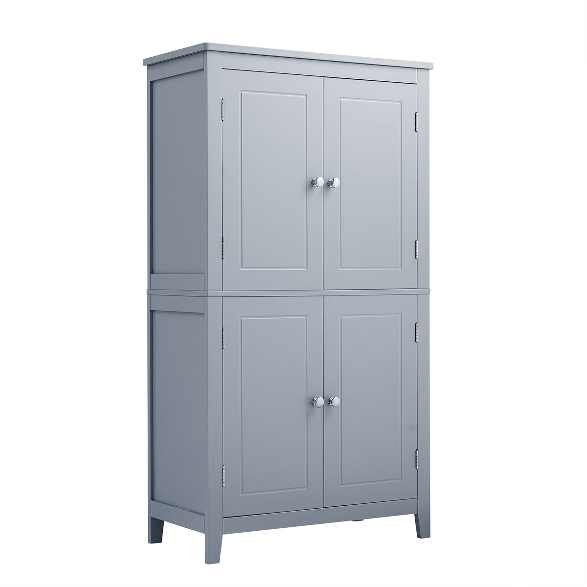 Bathroom Floor Storage Cabinet with Adjustable Shelves