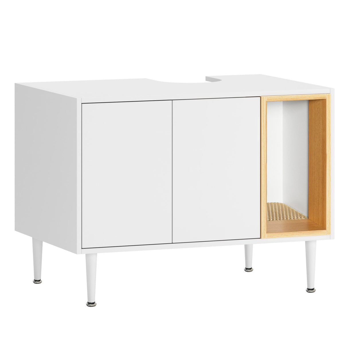 Bathroom Sink Cabinet With Hidden Pet Waste Storage