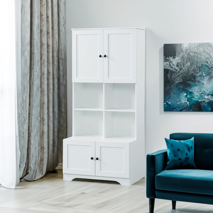 Tall Bathroom Storage Cabinet with Adjustable Shelf