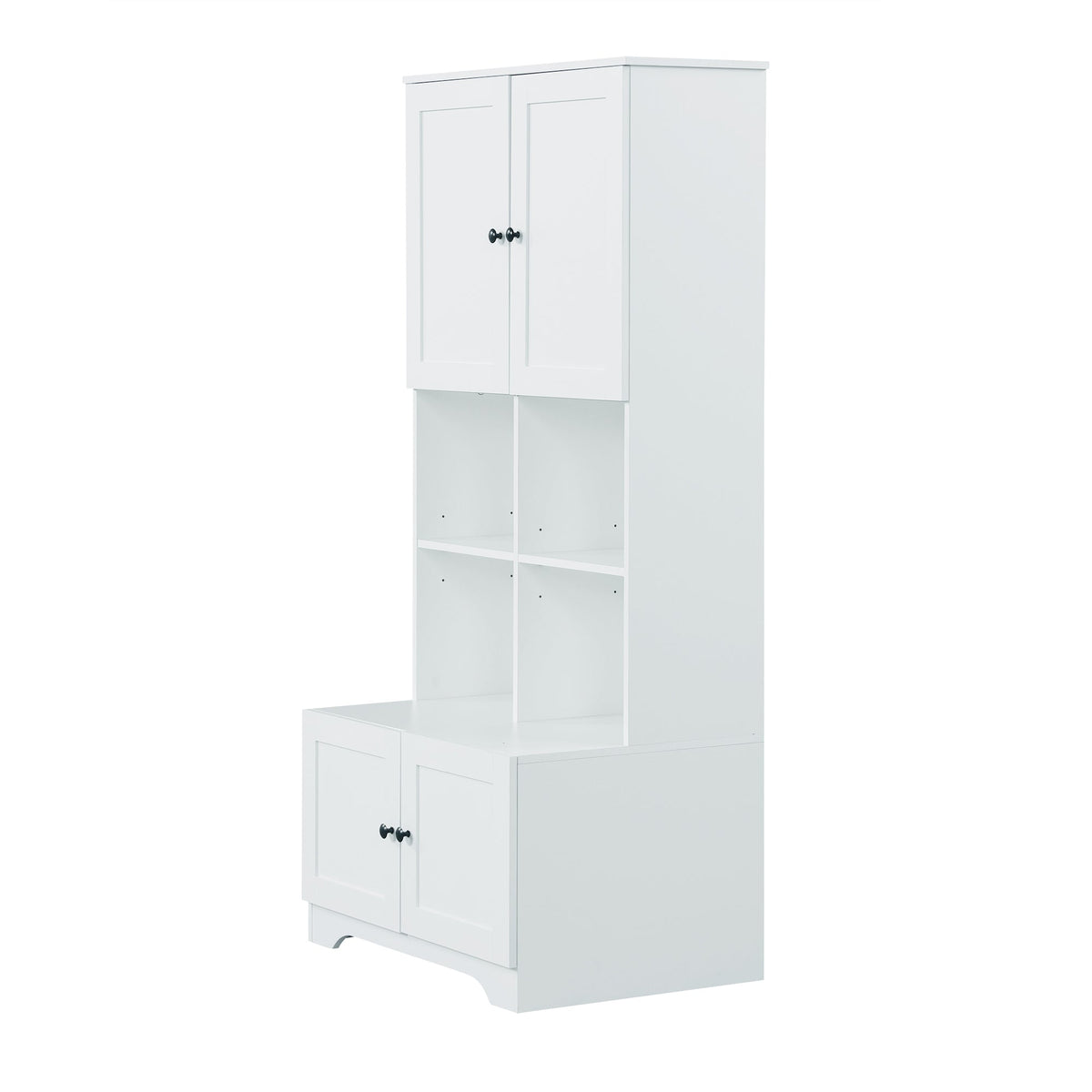 Tall Bathroom Storage Cabinet with Adjustable Shelf