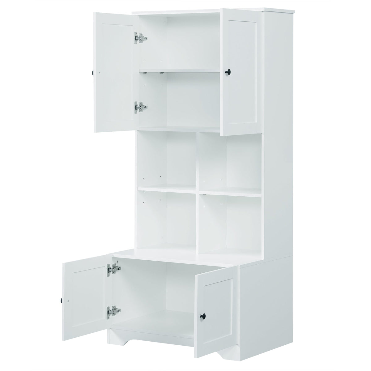 Tall Bathroom Storage Cabinet with Adjustable Shelf