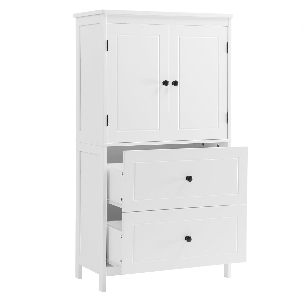 Bathroom Storage Cabinet with Doors, Drawers & Shelf