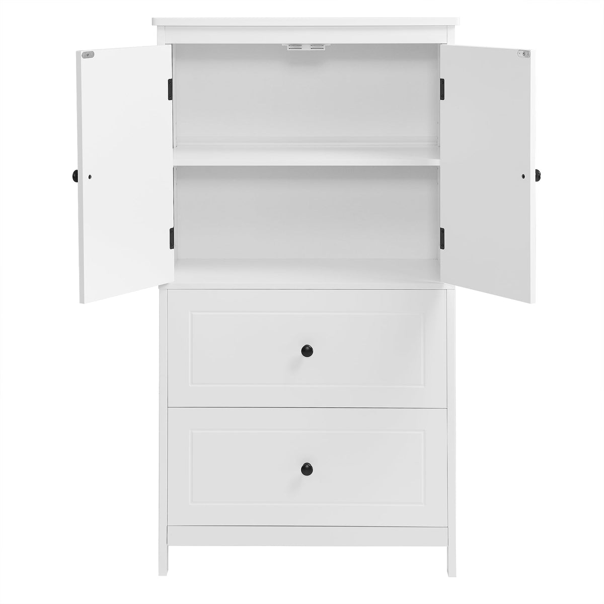 Bathroom Storage Cabinet with Doors, Drawers & Shelf