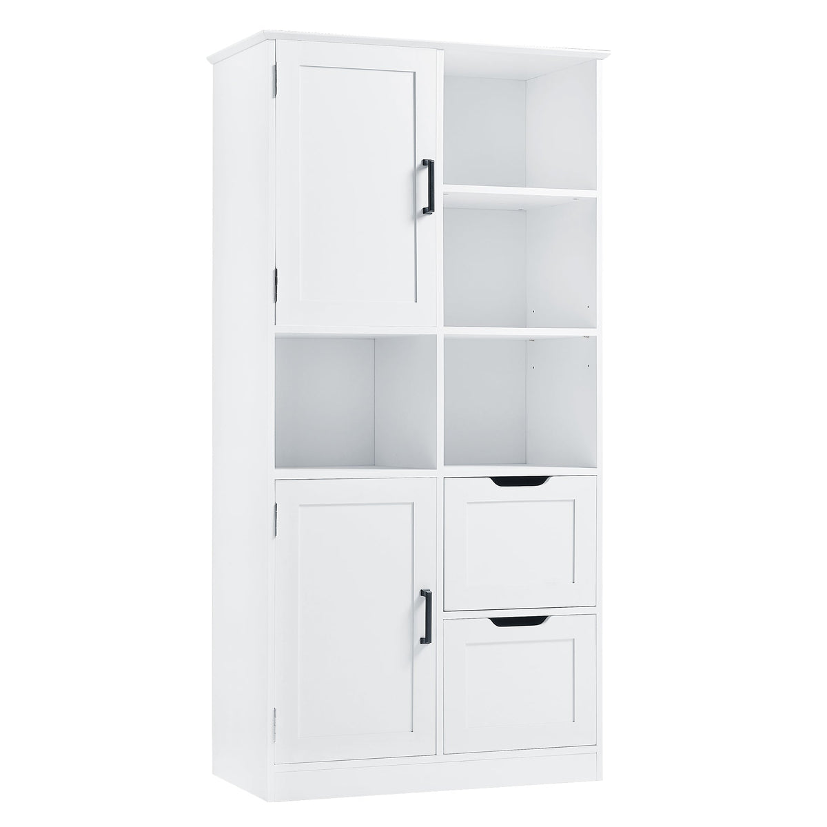 Bathroom Storage Cabinet with Doors, Drawers & Shelves