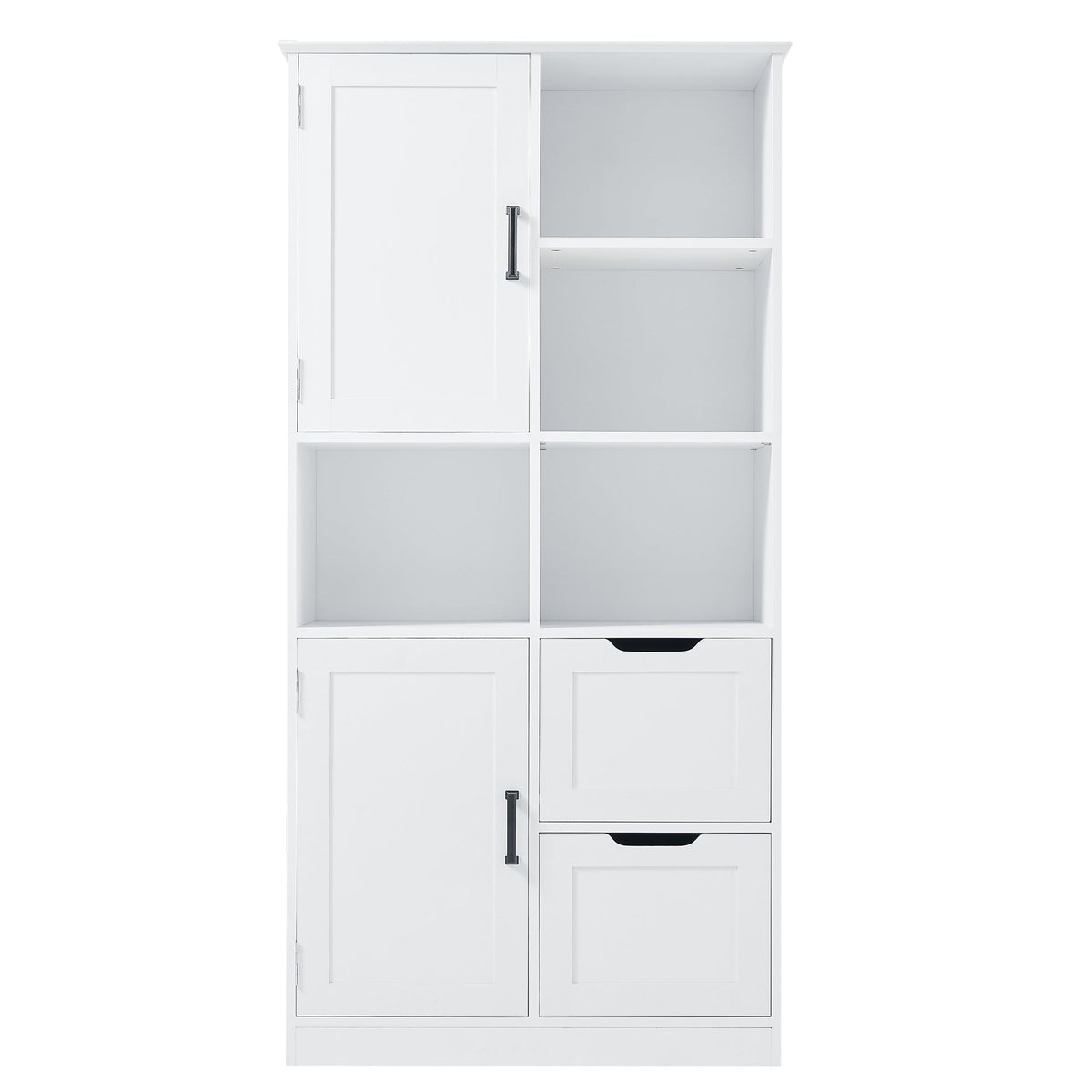 Bathroom Storage Cabinet with Doors, Drawers & Shelves