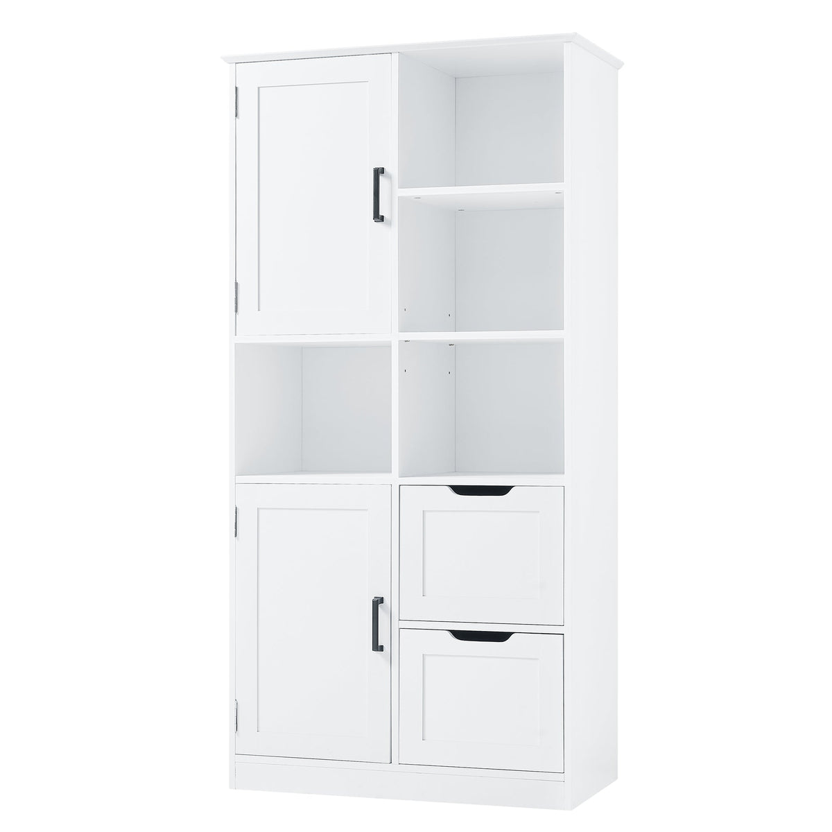 Bathroom Storage Cabinet with Doors, Drawers & Shelves