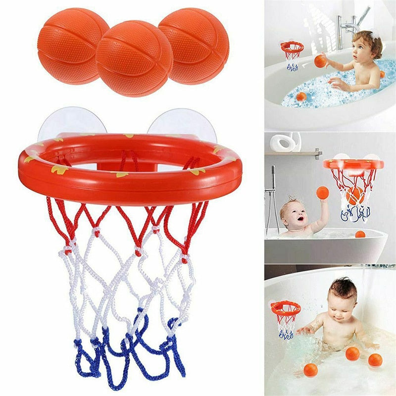 Toddler Bath Basketball Hoop Set With 3 Balls, Active Fun