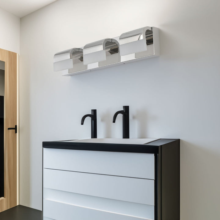 3-Light LED Bathroom Vanity Light, Soft, Glare-Free