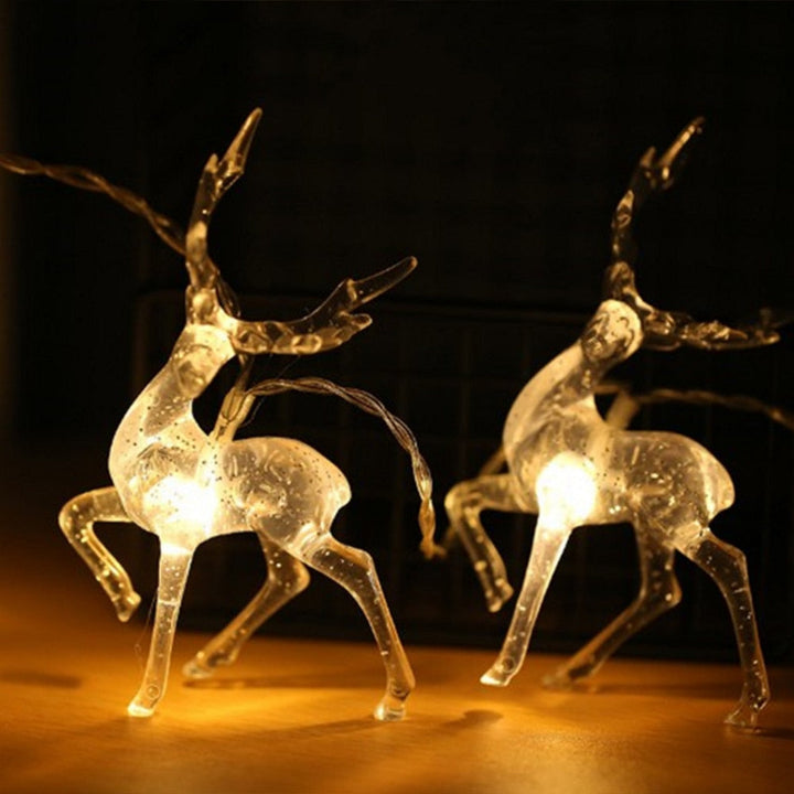Transparent Sika Deer LED String Light for Windows