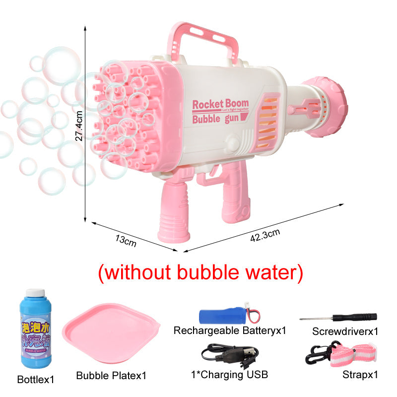 44-Hole Bubble Gun for Big, Portable Outdoor Bubble Fun