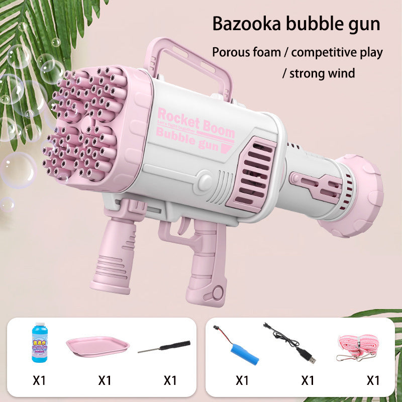 Children's Bubble Gun Toy With Portable Fan Conversion