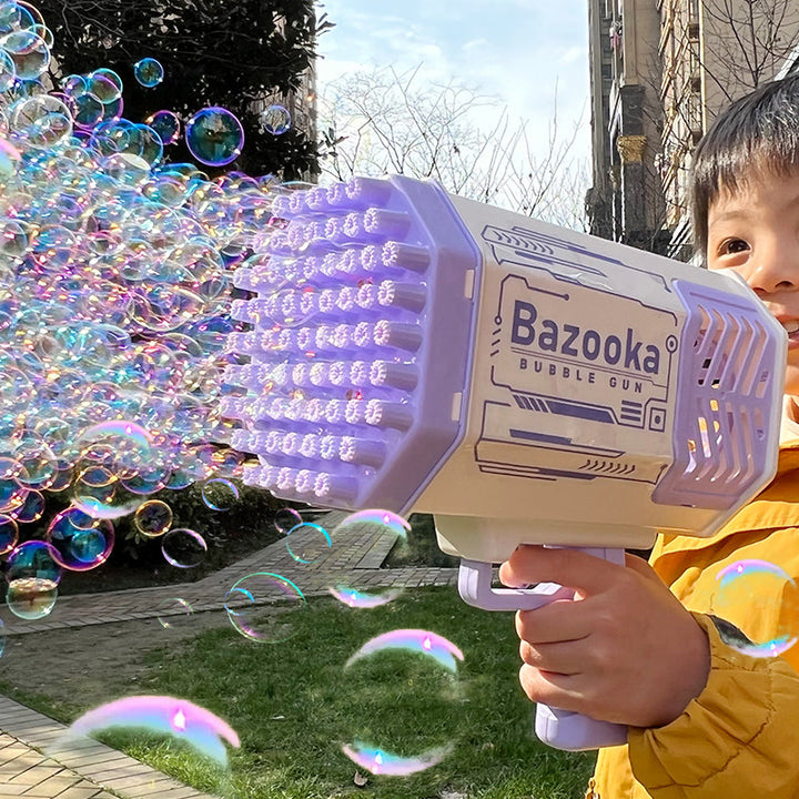 69-Hole Bubble Gun for High-Volume Outdoor Party Fun