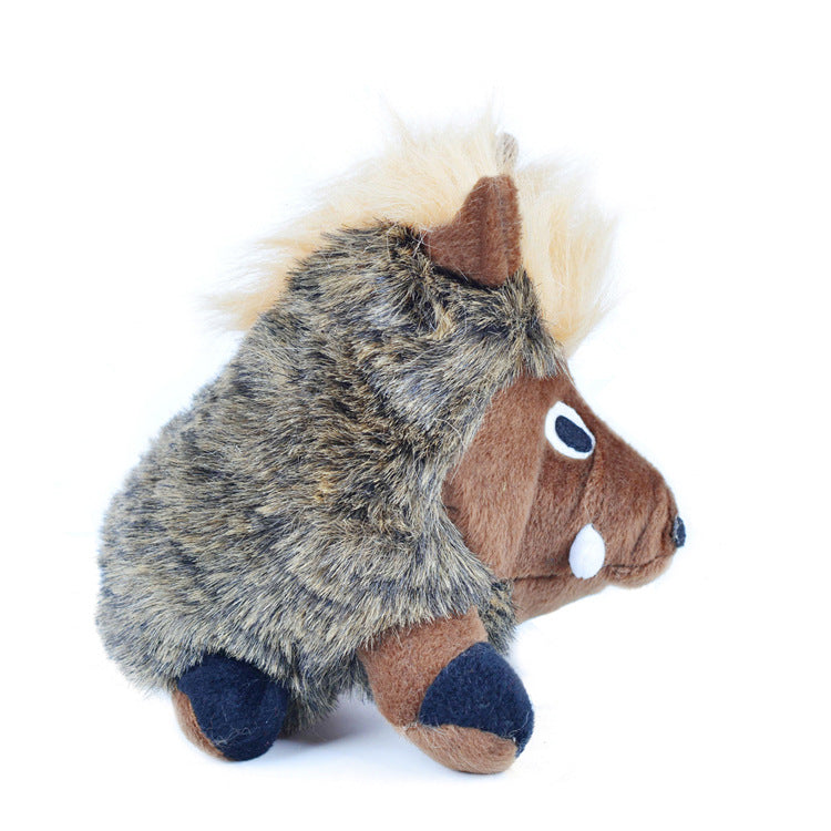 Warthog Plush Dog Toy for Engaging Indoor Chew Play
