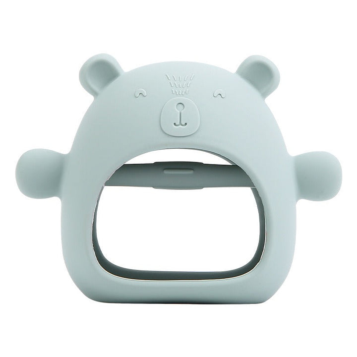 Silicone Baby Teether Bear Toy for Gentle Gum Relief