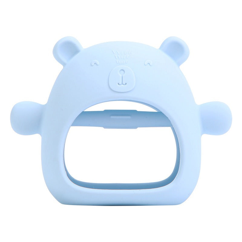 Silicone Baby Teether Bear Toy for Gentle Gum Relief