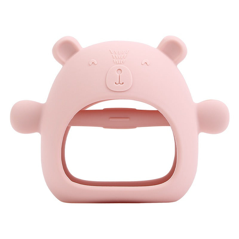 Silicone Baby Teether Bear Toy for Gentle Gum Relief