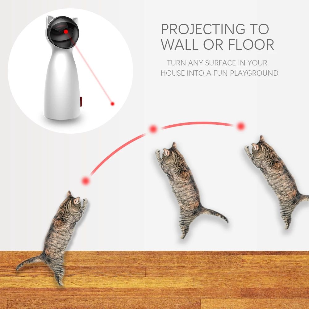 Automatic Cat Laser Toy for Indoor Exercise and Enrichment