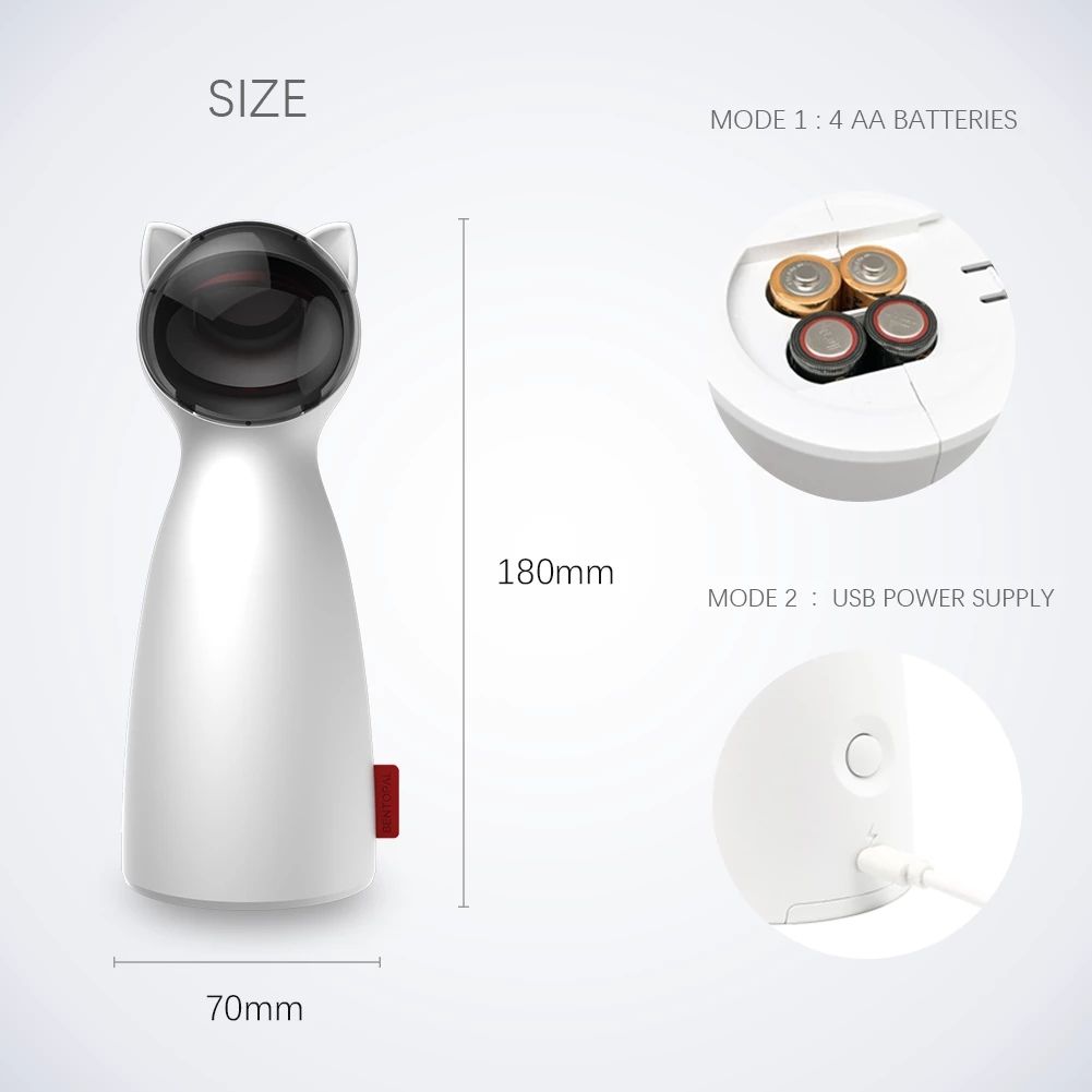 Automatic Cat Laser Toy for Indoor Exercise and Enrichment