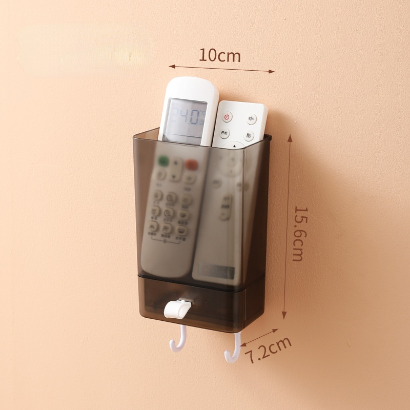 Bedside Wall Storage Box, Punch-Free Remote Holder