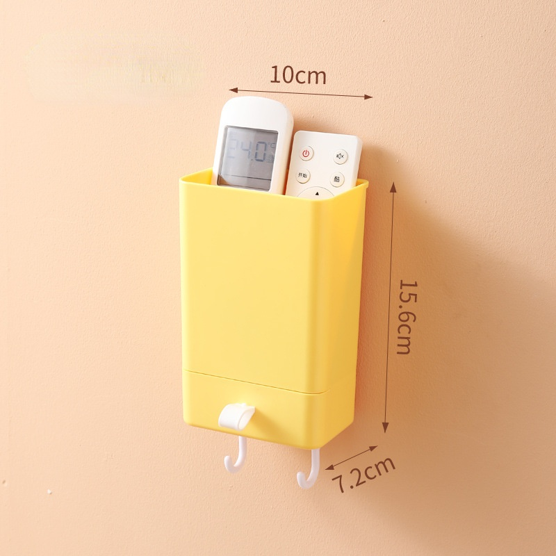 Bedside Wall Storage Box, Punch-Free Remote Holder