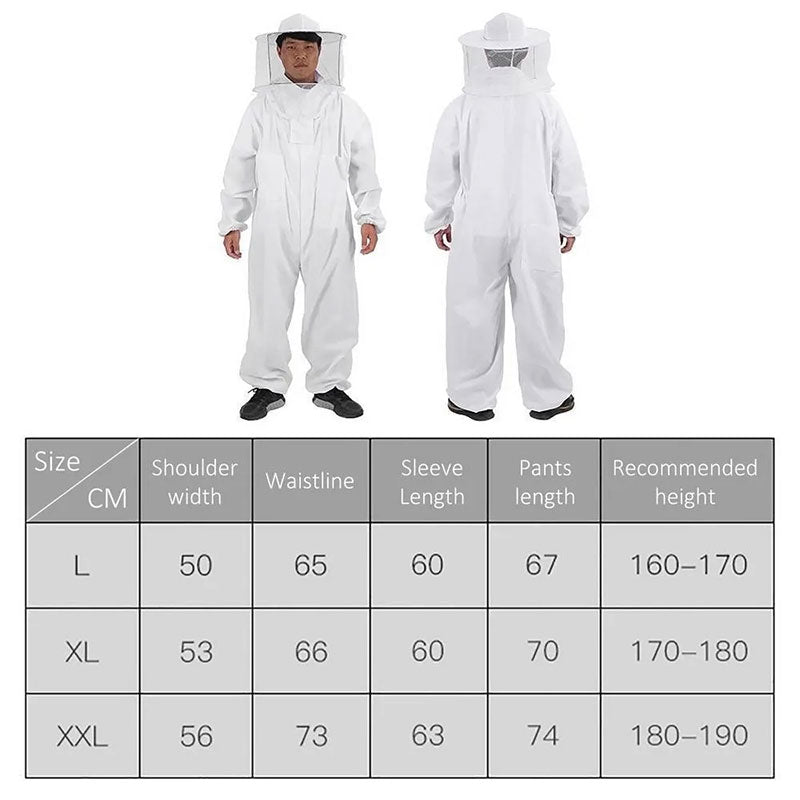 Bee Suit Professional Full-Body Beekeeping Protection