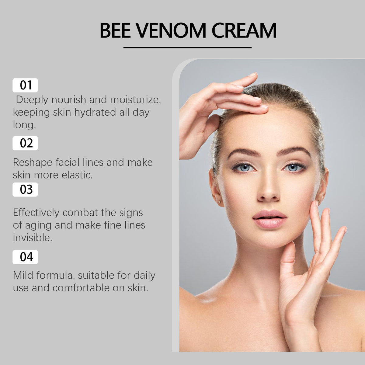Bee Venom Anti-Wrinkle Face Cream: Hydrate & Lift Lines