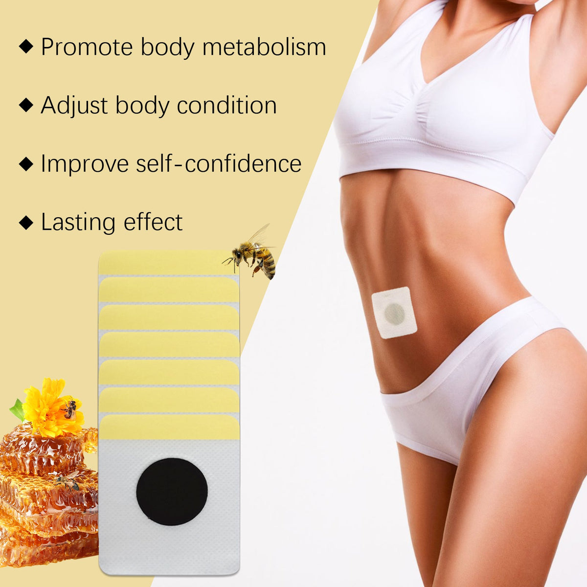 Bee Venom Body Shaping Patch for a Firmer-Looking Waist