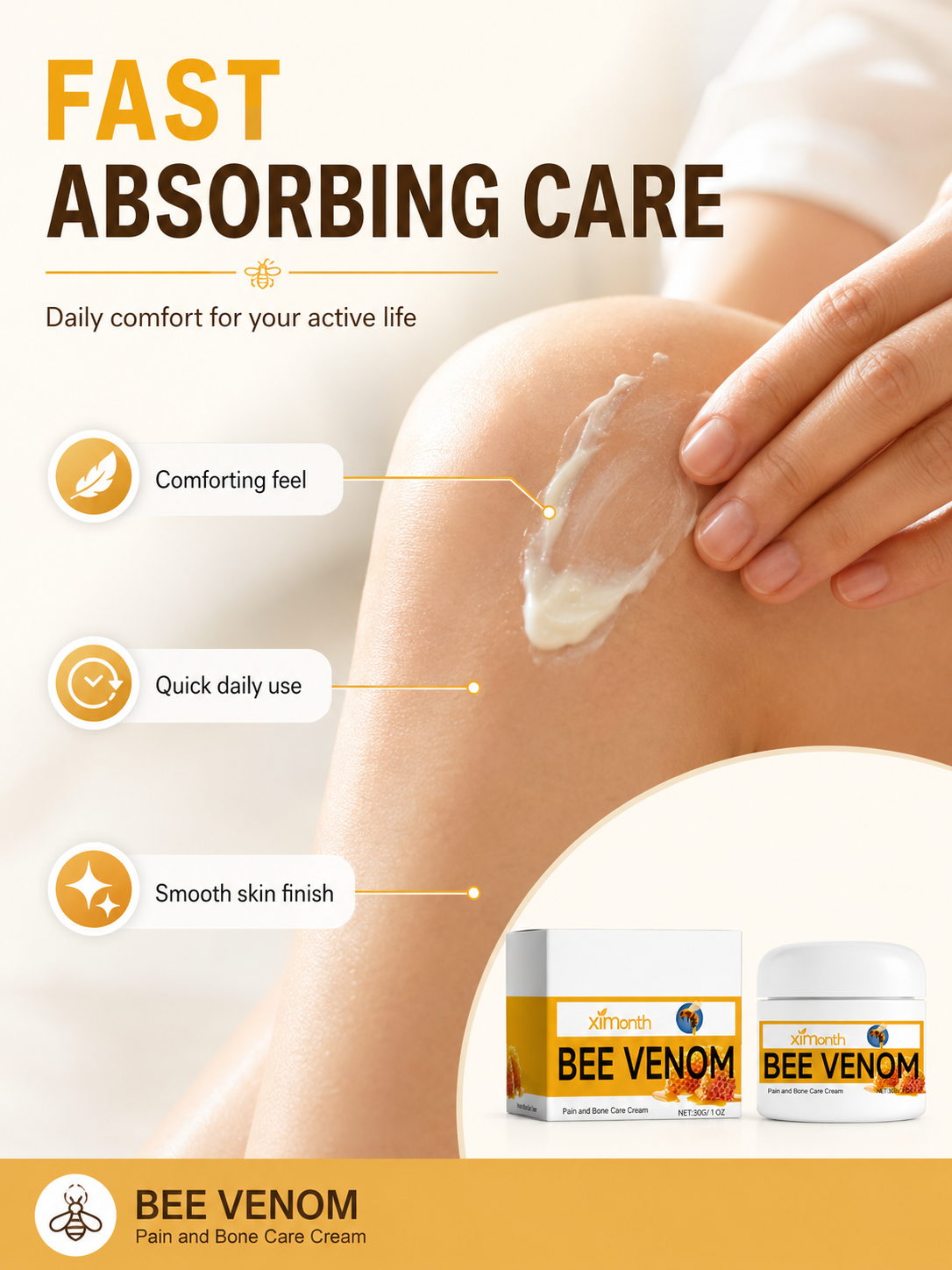 Bee Venom Joint Relief Cream — Fast, Lasting Pain Relief