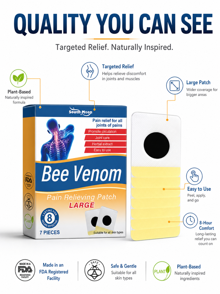 Joint Pain Relief Patch — 8-Hour Lasting Comfort with Bee