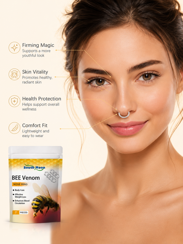 Bee Venom Nose Rings – Magnetic Body Contouring Set (7 Pc)
