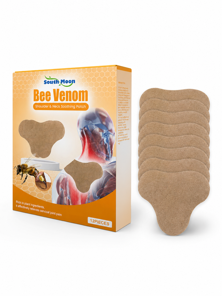 Bee Venom Patch — Long-Lasting Neck & Shoulder Relief, 12 Pk