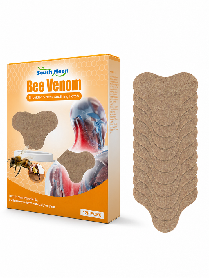 Bee Venom Patch — Long-Lasting Neck & Shoulder Relief, 12 Pk