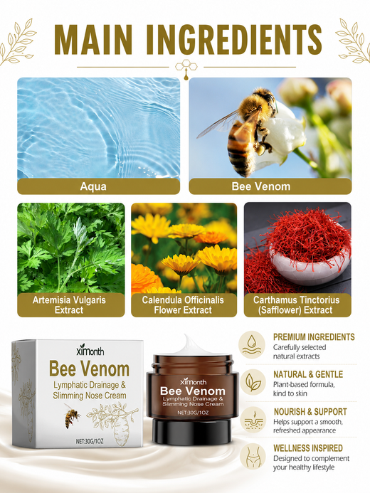 Bee Venom Lymphatic Drainage & Slimming Cream — Contour & Firm