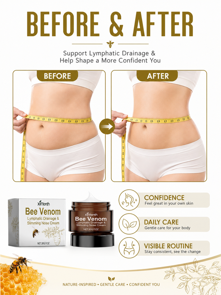 Bee Venom Lymphatic Drainage & Slimming Cream — Contour & Firm