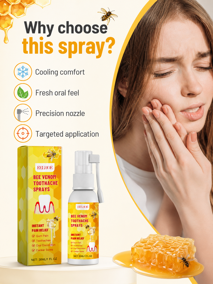 Bee Venom Toothache Spray – Instant Pain & Gum Relief