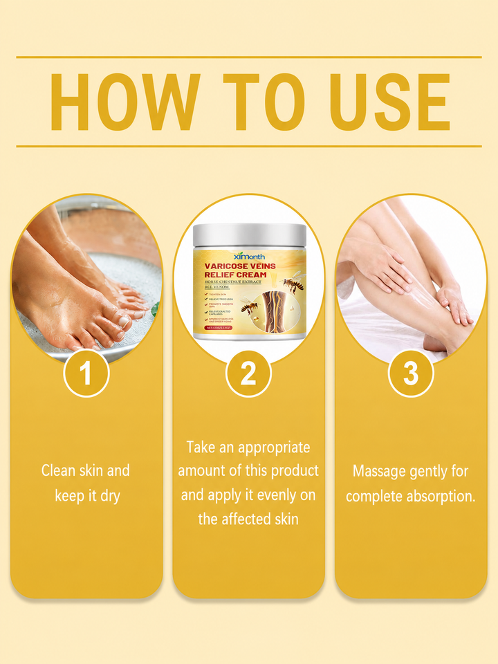Bee Venom Varicose Cream — Visibly Reduce Vein Appearance