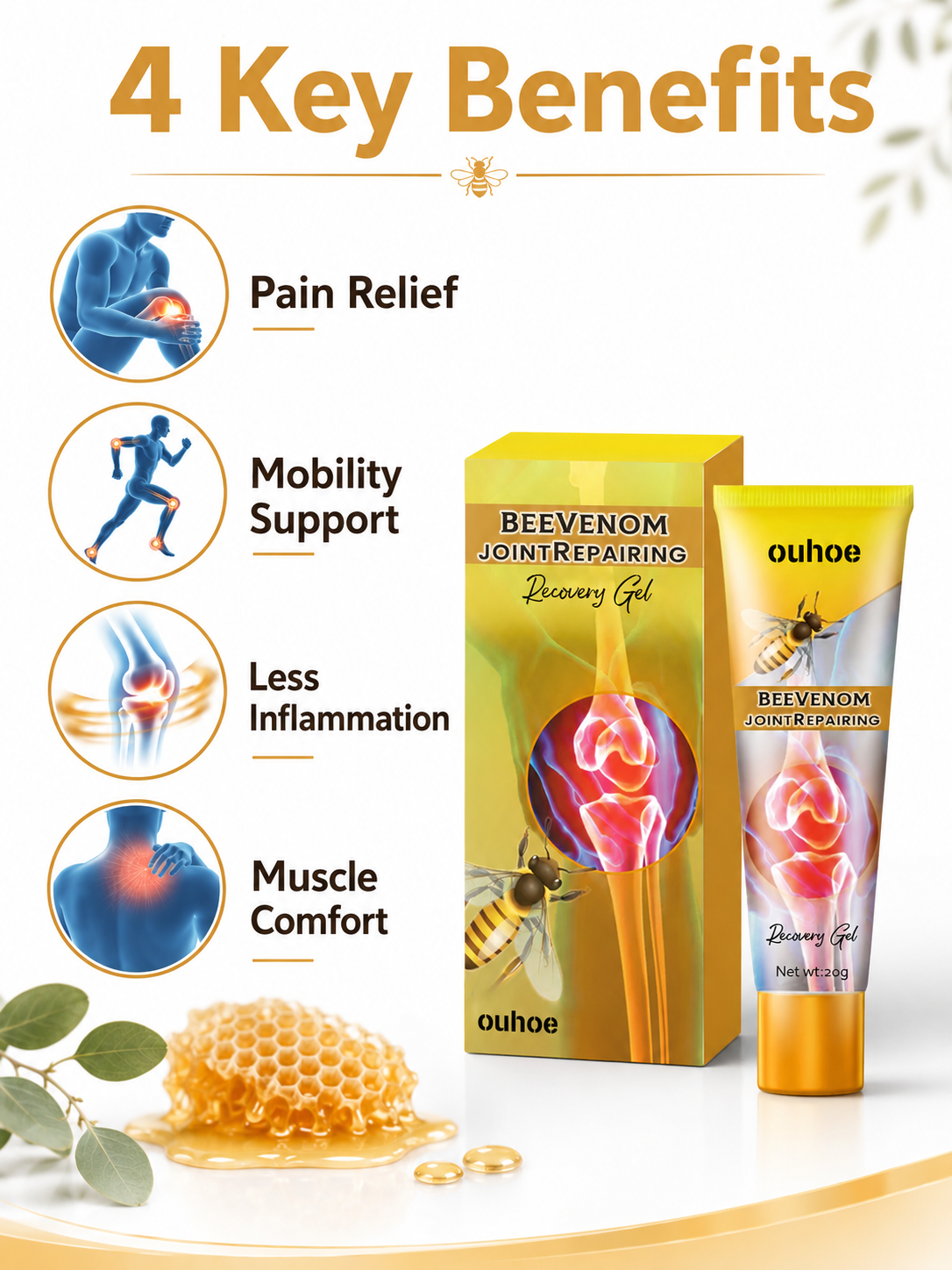 Bee Venom Joint Relief Gel — Relieves Chronic Pain
