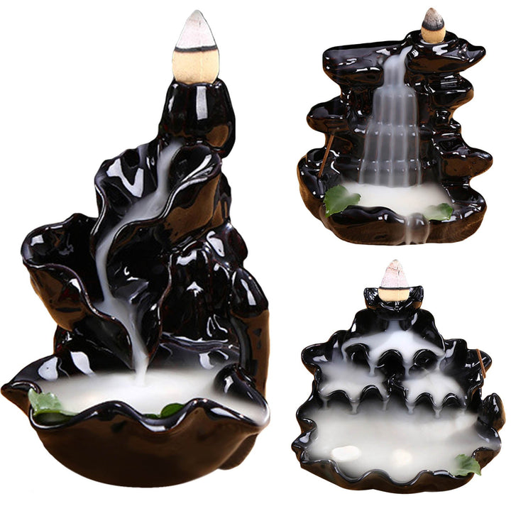 Backflow Incense Burner for a Cascading Calm Display