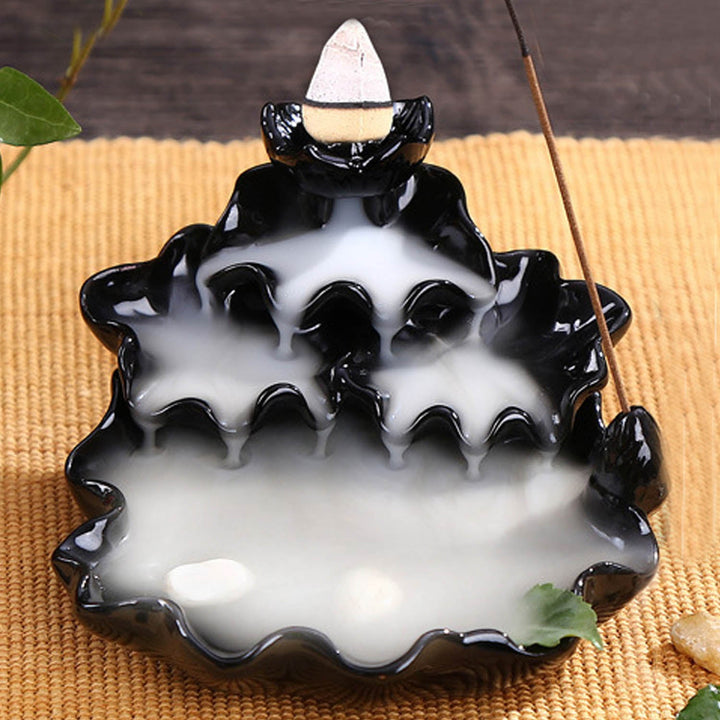 Backflow Incense Burner for a Cascading Calm Display