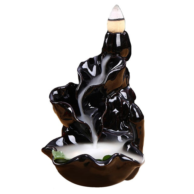 Backflow Incense Burner for a Cascading Calm Display
