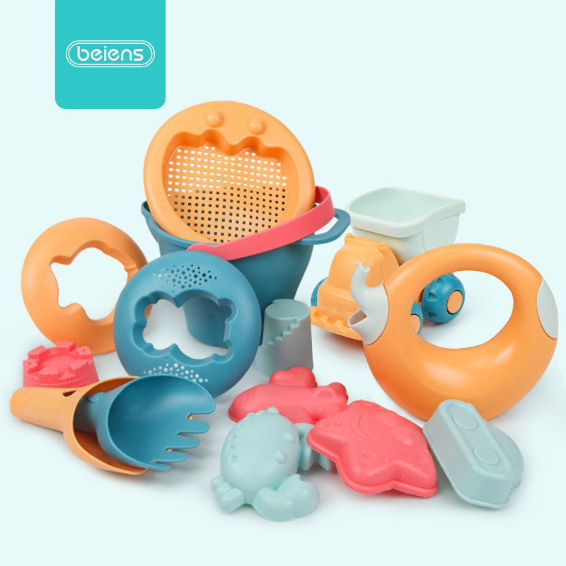 Beach Sand Toys for Kids, 6-Piece Sandbox Play Set