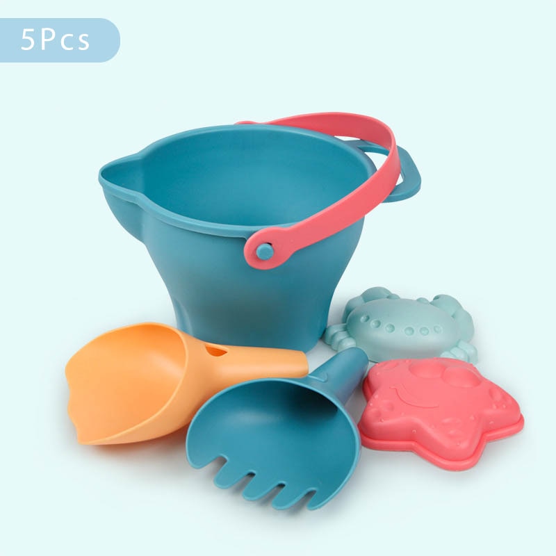 Beach Sand Toys for Kids, 6-Piece Sandbox Play Set
