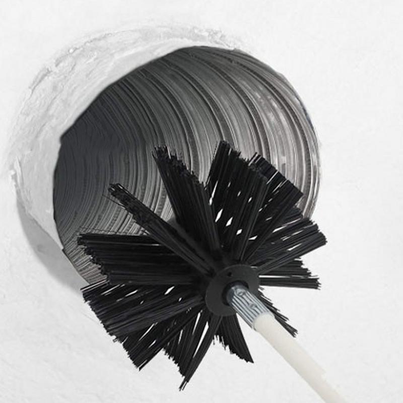 Flexible Dryer Vent & Chimney Brush Kit, 6 Rods