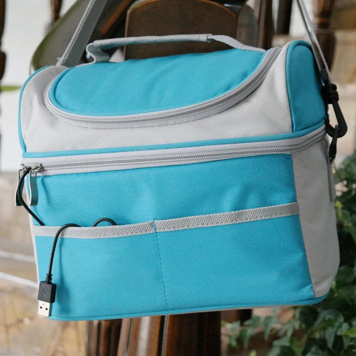 Heated Lunch Bag with USB Warming Pad for Work & School