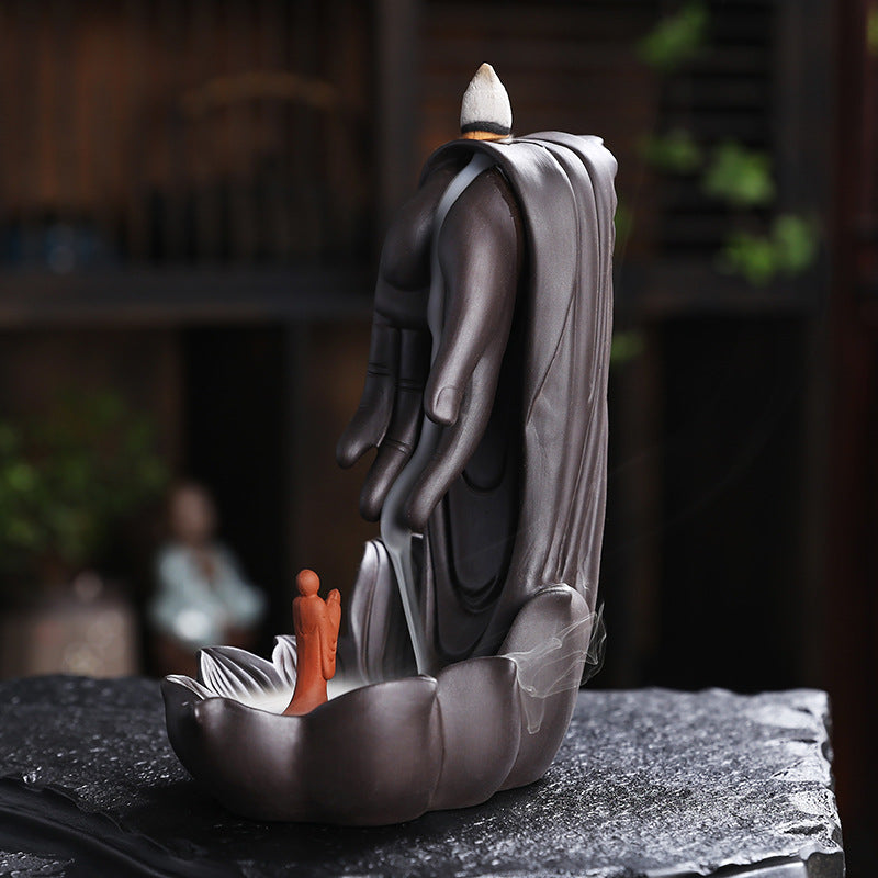 Backflow Incense Burner for Calming Smoke Waterfalls