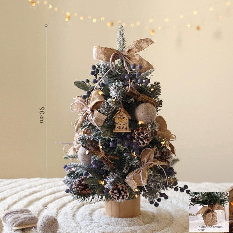 Desktop Christmas Tree Set for Cozy Small-Space Decor