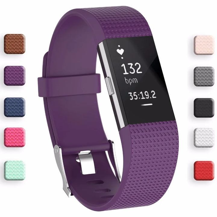 Replacement Silicone Watch Band for Fitness Trackers